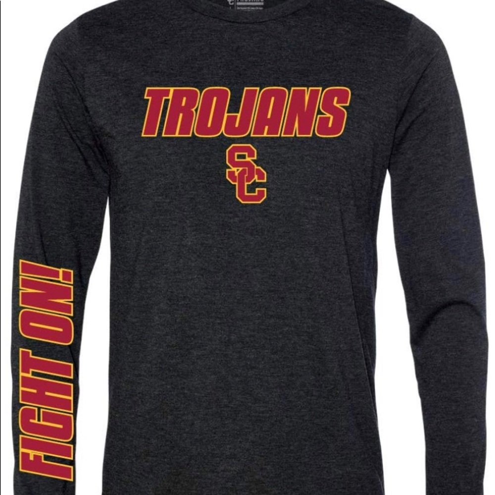 Dunbrooke Apparel USC Trojans Triblend Long Sleeve